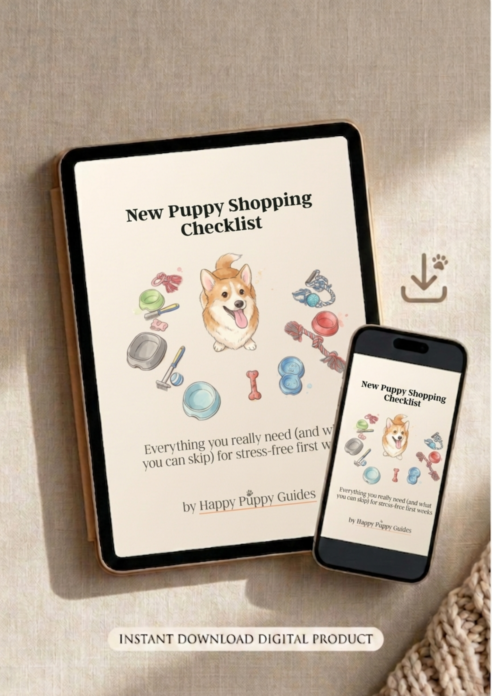 New Puppy Shopping Checklist (PDF Guide)