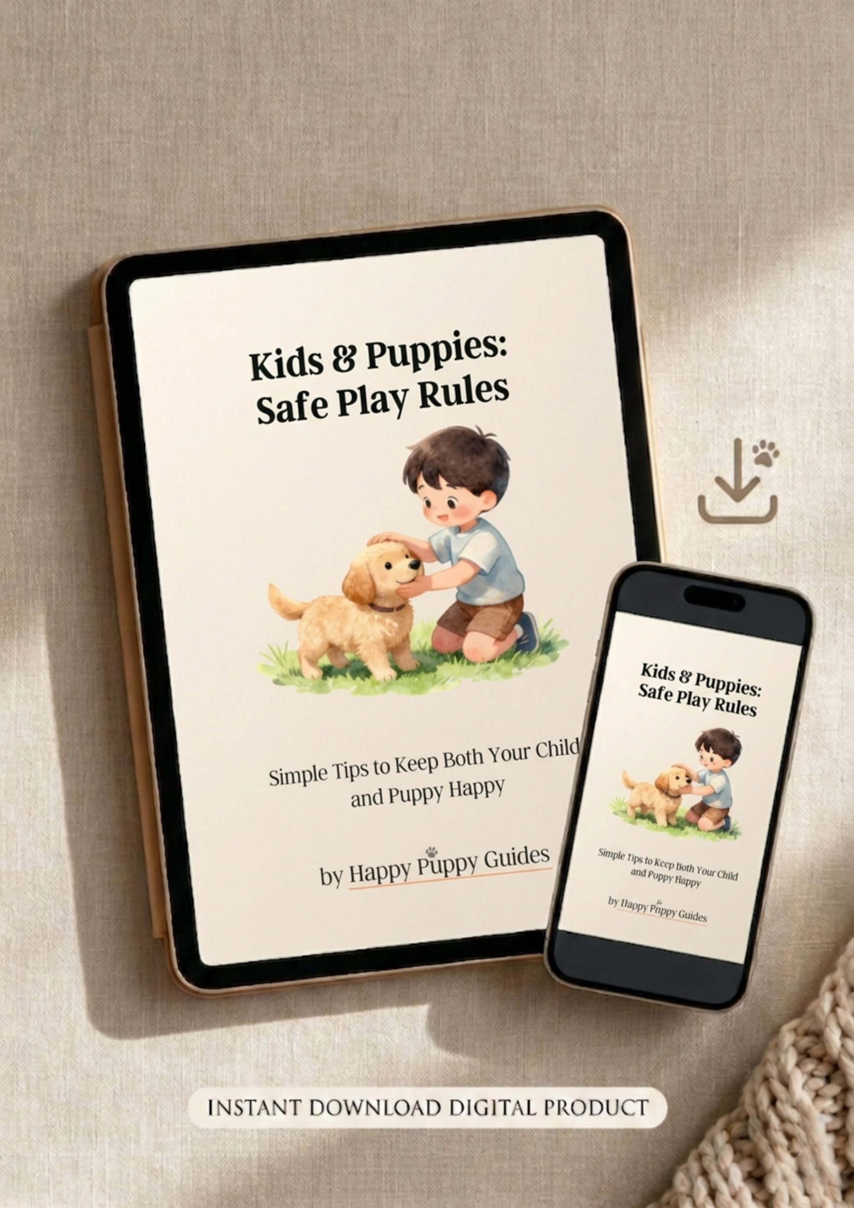 Kids & Puppies: Safe Play Rules (PDF Guide)