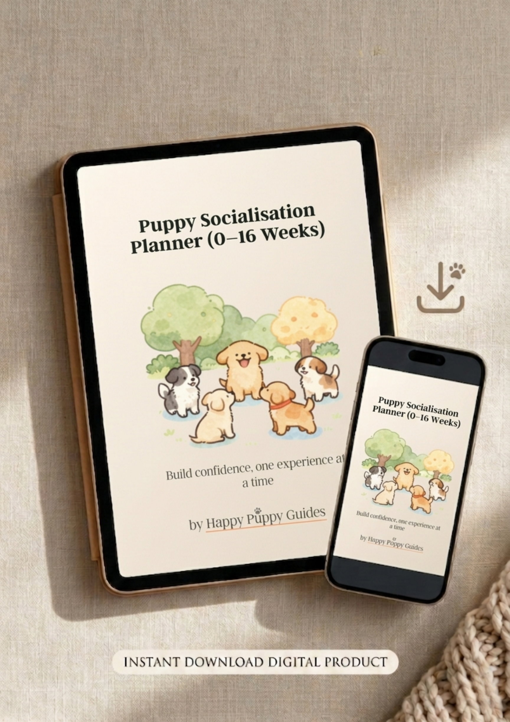 Puppy Socialisation Planner (0–16 Weeks) PDF Guide